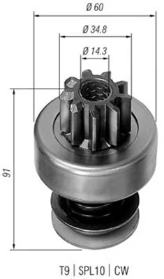Pinion, starter